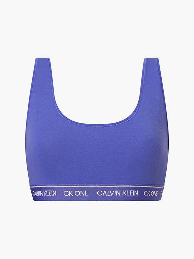 Calvin Klein USA CK One Recycled Womens Bra Blue 9724105-IW